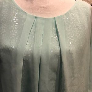 Perfect party piece. Mint green blouse